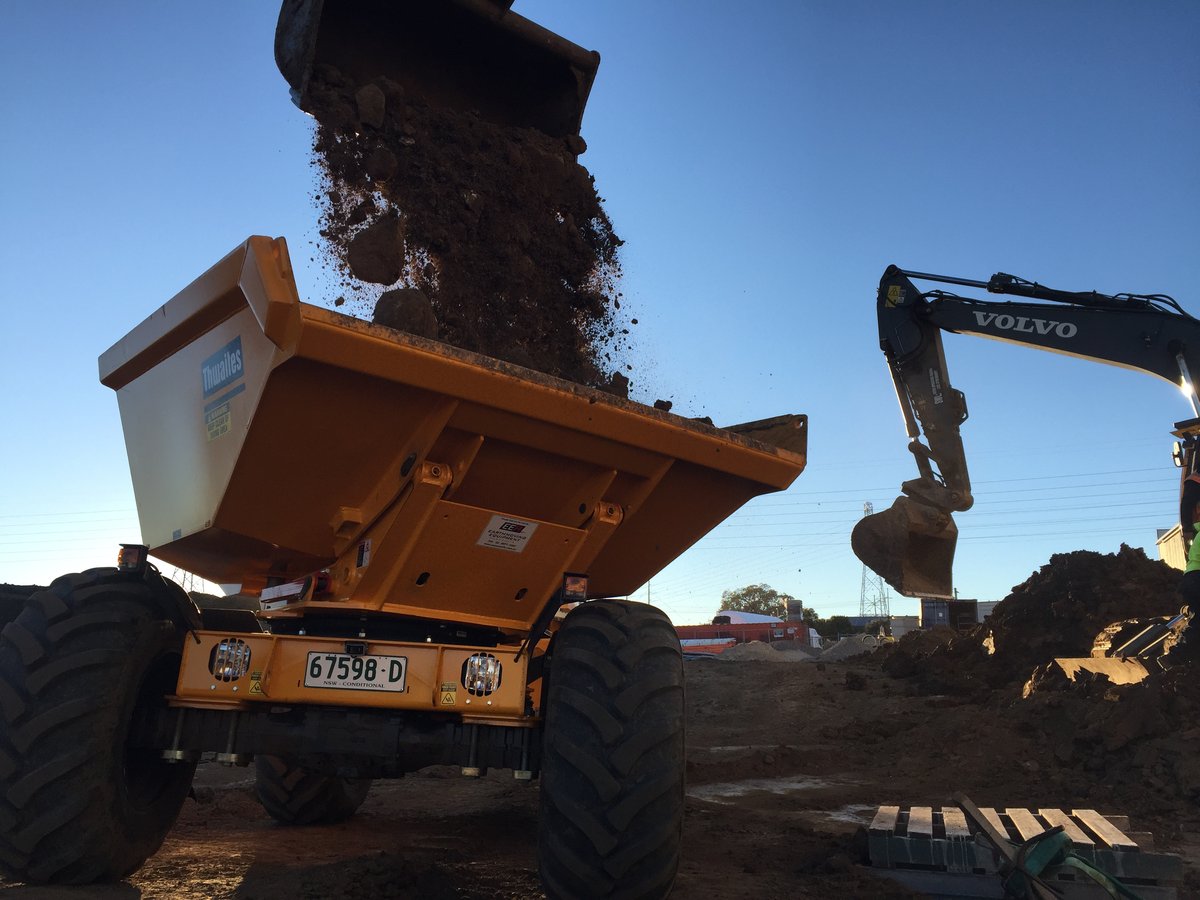 Articulated dump truck